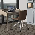 Modern desks and chairs desks and chairs 3d model