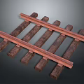 Tracks Cartoon Tracks Animation Tracks Railways Realistic Railways 3d model