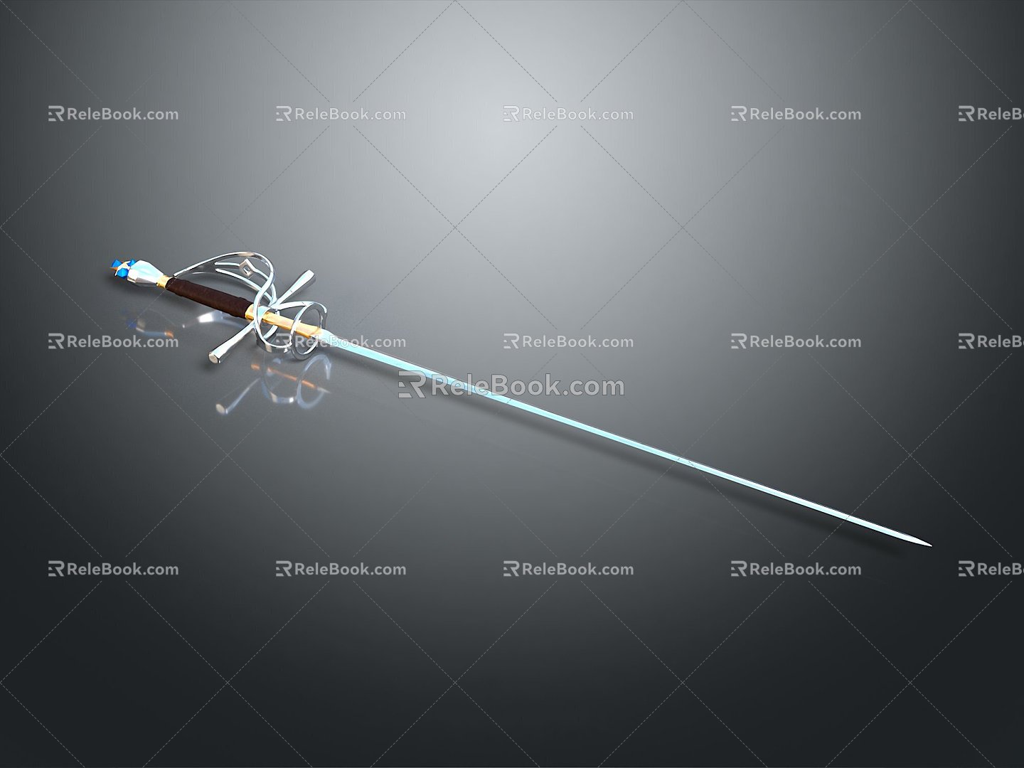 Officer Sword Sword Long Sword Sheath Sword Samurai Sword Samurai Sword Accessories Soldier Sword Knight Sabre 3d model