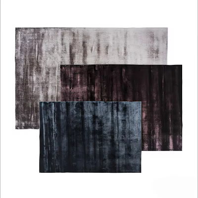 Square Rugs With Textured Patterns In Various Colors 3d model