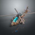 helicopter gunship helicopter gunship combat helicopter 3d model