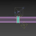 Industrial Pipeline Structural Detail With Metal Brackets Bolts And Corrugated Connection Section