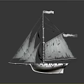 modern sailing ship ancient ship ancient warship large ancient ship ancient warship 3d model