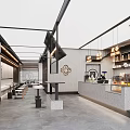 Sweet Dessert Shop Exterior Featuring Modern Glass Windows And Stylish Signage Design
