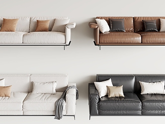 Double sofa 3d model