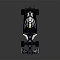 Blue And White Formula 1 Racing Car With AT&T Paul Sponsorship And Streamlined Design