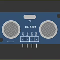 HC SR04 Ultrasonic Sensor Module Blue Circuit Board Electronic Component With Transducers