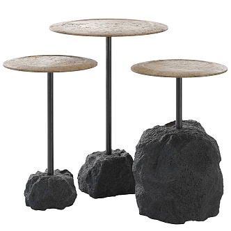 Modern Side Table Tea Table Corner Table Stone Corner Table Stone Side Table 3d model