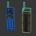 Vintage Ericsson Mobile Phones With Antenna Keypad Screen And Retro Design