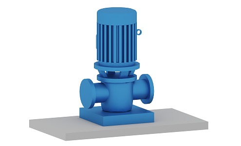 Vertical water pump 3d model