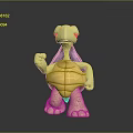 Turtle Cartoon Turtle Snapping Turtle Chickbill Turtle Reptile Cold Blooded Animal Reptile Class 3d model