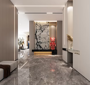 Modern Entrance 3d model