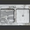 Stainless Steel Double Bowl Kitchen Sink With Faucet And Drain