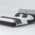 Modern Single Bed 3d model