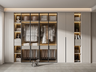 Modern wardrobe 3d model