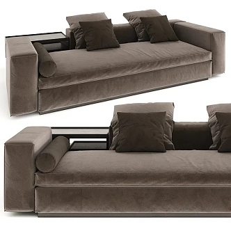 minotti simple sofa 3d model