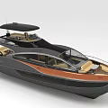 Luxury Modern Yacht With Sleek Exterior And Decks