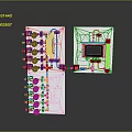 Industrial Control Panel Equipment Featuring Digital Display Multiple Knobs And Metal Panel