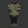 Futuristic Cosmic Spaceship With Streamlined Metallic Body And Detailed Cockpit Structure