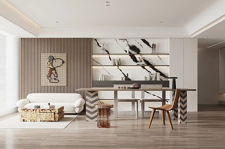 Modern study 3d model