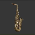 Home Decorative Brass Saxophone With Polished Surface And Classic Design