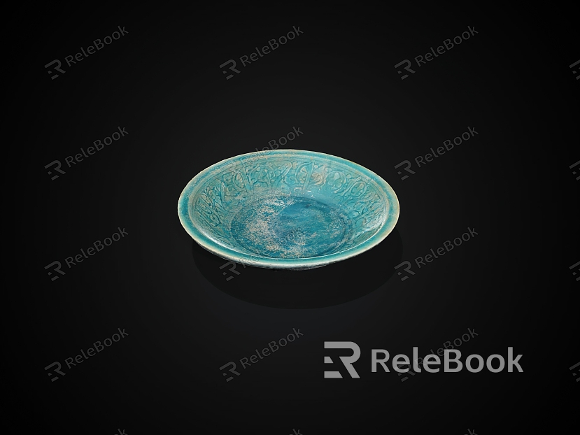 Ceramic plate plate bowl model