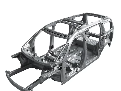 Automobile Frame Metal Structure For Vehicle Body Chassis Components And Parts 3d model