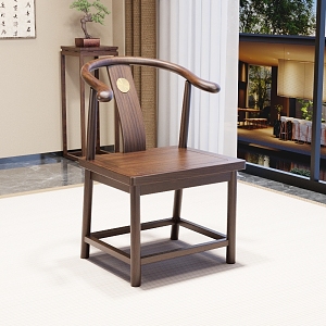 New Chinese Tea Room Tea Table and Chair Leisure Chair 3d model