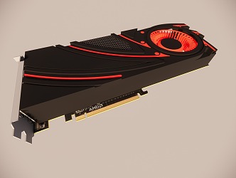 AMD R 9 290X-Series Graphics 3d model