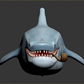 shark great white shark whale shark hammerhead shark tiger head shark man-eating shark blue shark coral red coral white coral 3d model