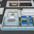 China Mobile Sand Table Featuring Detailed Facility Models Data Visualization Screens and Infrastructure Layout