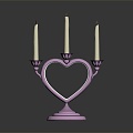 Modern Candlestick Candle Copper Candlestick Classical Candlestick 3d model