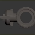 Durable Metal Valve For Industrial Use Featuring Threaded Ends And Control Handle