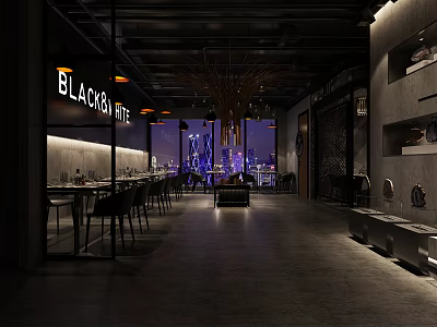 INDUSTRIAL LOFT BAR 3d model