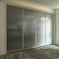 Sliding Glass Panel Doors For Modern Interior With Sleek Frames And Marble Floor 3d model