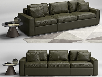 Casual Sofa Combination Casual Sofa Living Room Sofa Multi-Person Sofa Pillow Home Furniture Simple 3d model