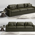 Casual Sofa Combination Casual Sofa Living Room Sofa Multi-Person Sofa Pillow Pillow Home Furniture Simple 3d model