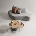 Modern Sofa Coffee Table Combination Special-shaped Sofa Coffee Table Combination 3d model