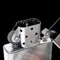Stainless Steel Metal Lighters Open And Closed Design Portable Reusable Daily Living Supplies