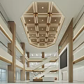 Modern Hospital Outpatient Clinic Lobby With Reception And Seating
