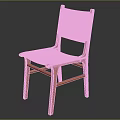 Dining Chair with Wooden Frame and Woven Seat and Backrest in Minimalist Design