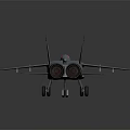 Detailed Gray Military Fighter Jet Featuring Red Star Markings And Dual Engines