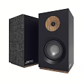 Jamo Floor Standing And Bookshelf Speakers With Fabric Grilles Wooden Base Modern Design
