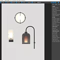 Various Modern Wall Lamps With Glass Shades And Metal Bases For Indoor Lighting