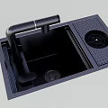 Kitchen Sinks With Multiple Designs Featuring Single And Double Bowl Styles For Modern Kitchens 3d model