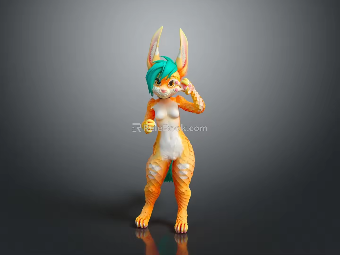 Modern Game Character Bunny Character Hare 3d model