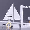 Replica Themed Photo Spot Featuring Sailboat Model Frame Lifebuoy And Provenance Period