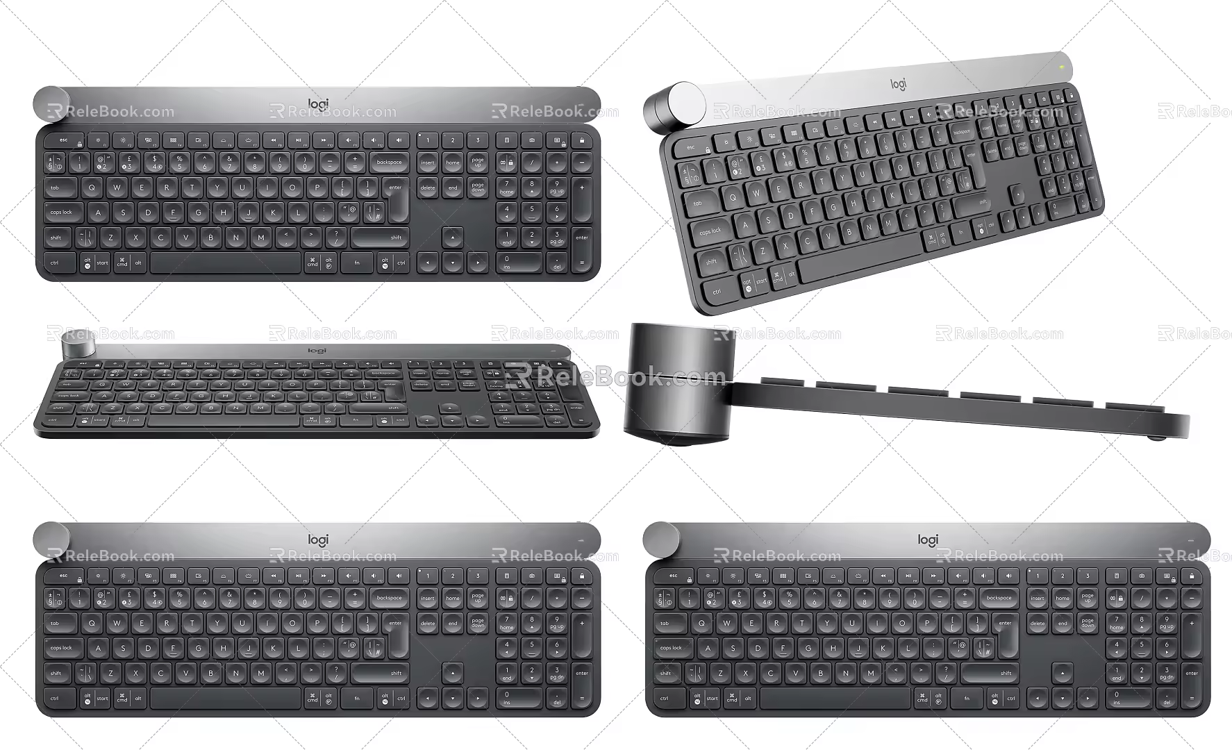Modern Logitech Keyboard c1raft Keyboard Logitech Wireless Keyboard Simple Wireless Bluetooth Keyboard Creative Minimalist Keyboard 3d model