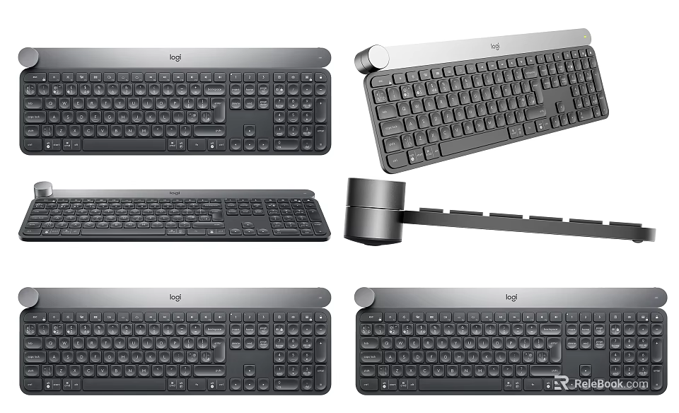Modern Computer Keyboards With Slim Profile And Multiple Design Options For Office And Home Use 3d model 