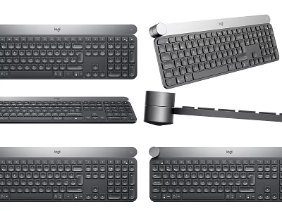 Modern Computer Keyboards With Slim Profile And Multiple Design Options For Office And Home Use 3d model